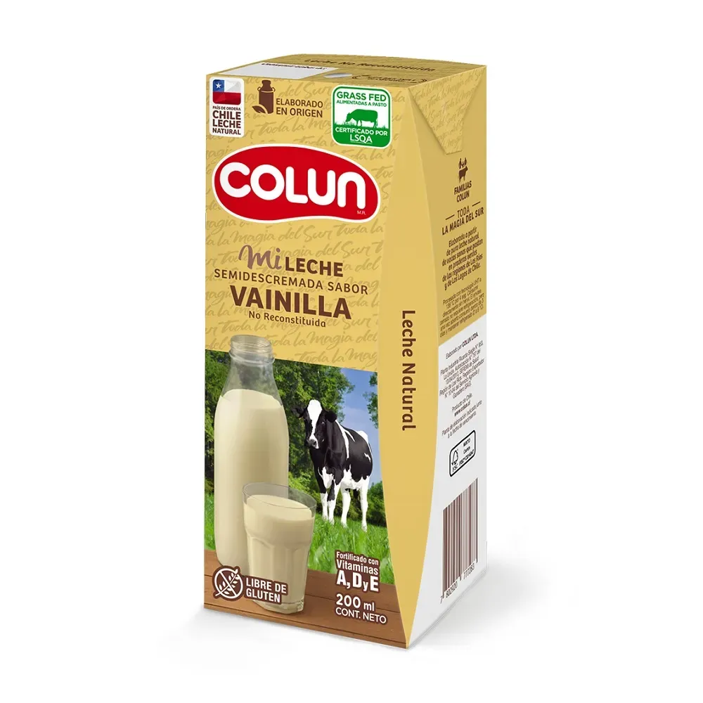 Leche Colun 200ml Vainilla