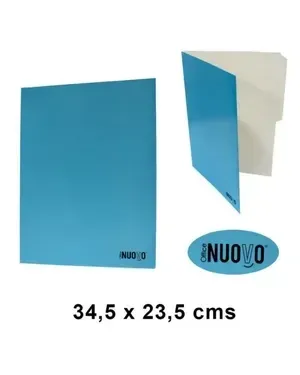 Ecocraft - ZZ Carpeta Carton Simple Celeste