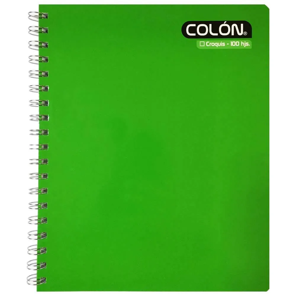 Z Cuad. Croquis Univ. Espiral 100hjs Colon