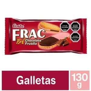 Alvi - ZZ Galletas Frac Bi Chocolate Frutilla 130g