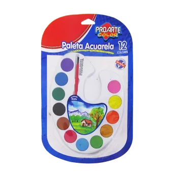Jamila - ZZZZZ PALETA ACUARELA 12 COLORES PROARTE