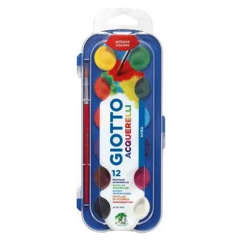 Jamila - ZZZZZ ACUARELA 12 COLORES 30MM EN CAJA PLASTICA GIOTTO