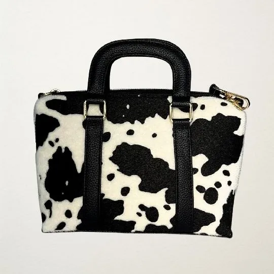 BOLSO ESTILO VACA CON MONEDERO