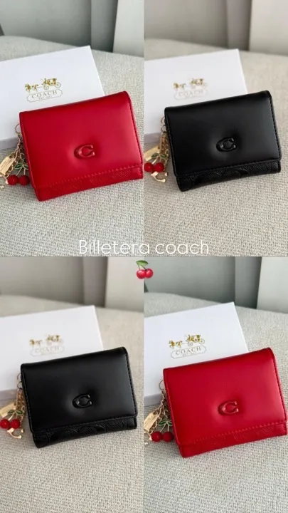 billetera coach lisa con cerezas