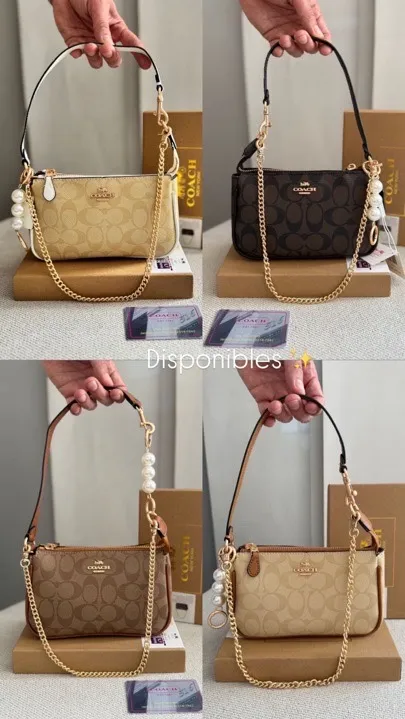 bolsito perlas coach pequeño