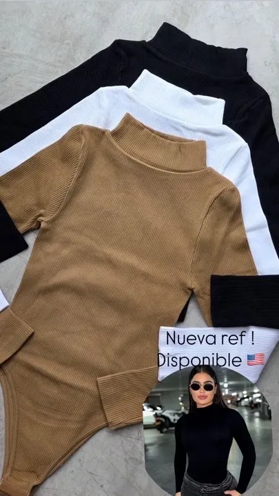 body cuello tortuga dynamic negro-blanco y café