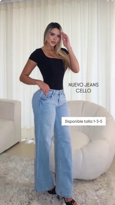 Jean cello Low rise Wide leg ref 899LT talla 1-3-5