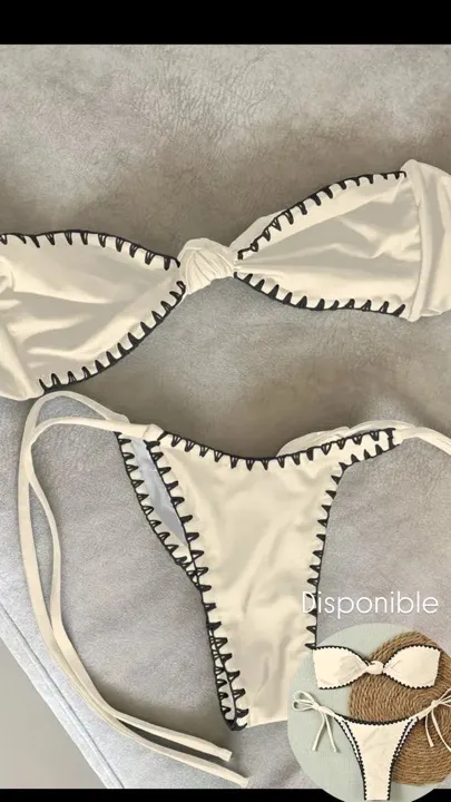 bikini 2 piezas beige nudo talla S