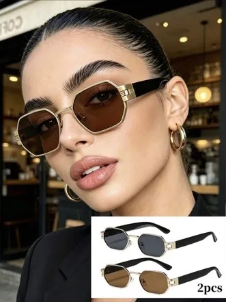 gafas de moda con marco de cobre Cuandrado