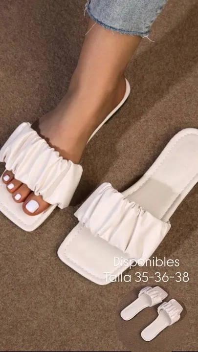 sandalias de mujer planas blancas talla 35-36-38