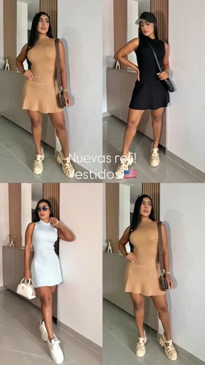 vestidos americanos galita amplio azul-negro-nude