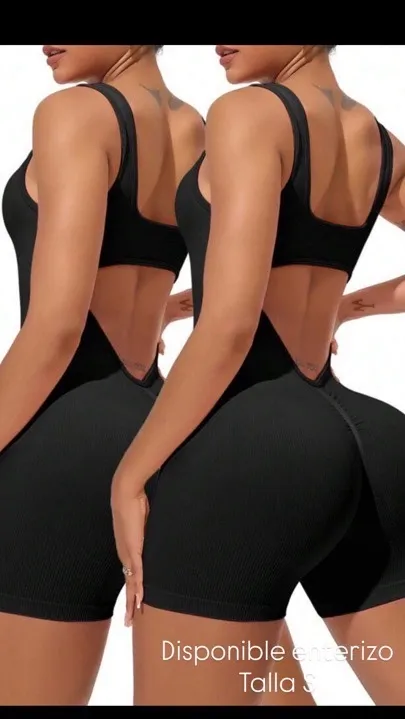 enterizos básicos unicolor cortos talla s