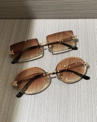 gafas de sol sin marco multicolor