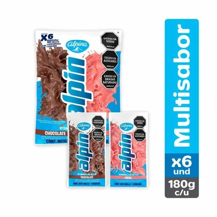 ALPIN MULTISABOR BOLSA 180ML ALPINA X 6 UND