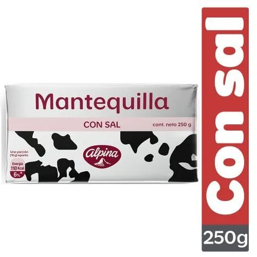 MANTEQUILLA CON SAL 250G ALPINA