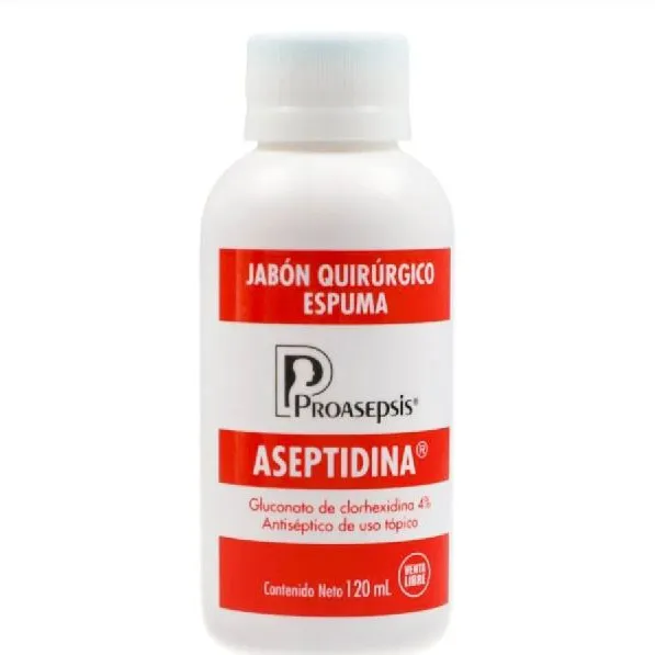 jabón quirúrgico espuma x 120ml proasepsis
