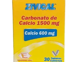 zivical (carbonato de calcio 1500mg) caja x 30 lqf