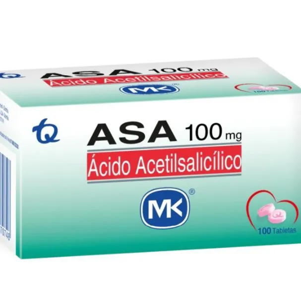 ASA (ácido acetilsalicílico) x 100mg mk sobre x 10