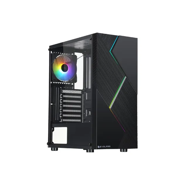 Gabinete Evolabs Bolt Vidrio Templado 1 Fan FRGB
