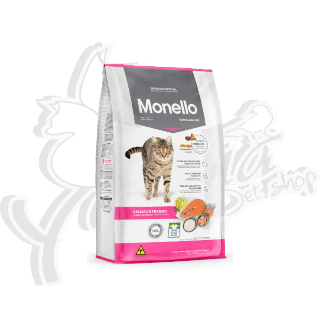 MONELLO GATO ADULTO  SALMON, ATUN Y POLLO X 15 KG