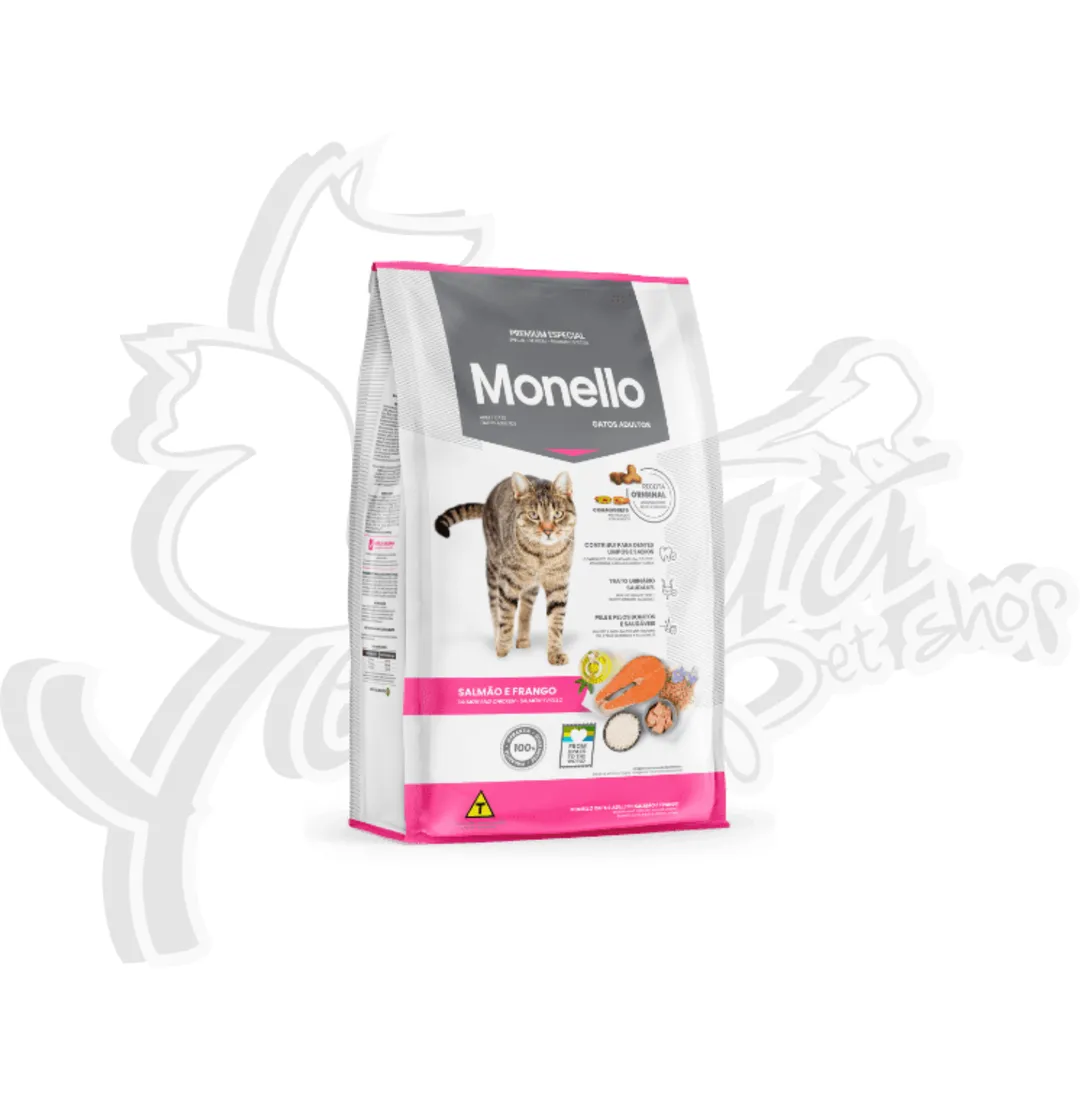 MONELLO GATO ADULTO  SALMON, ATUN Y POLLO X 1 KG