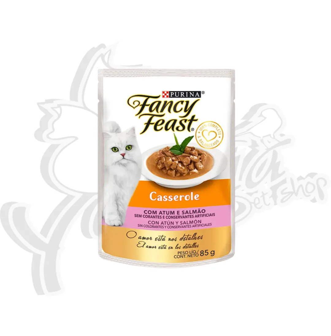 FANCY FEAST CASSEROLE ATÚN Y SALMÓN - SOBRE 85GR