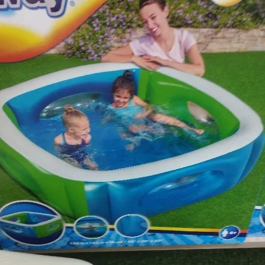 piscina inflable 168 x 168 x 56