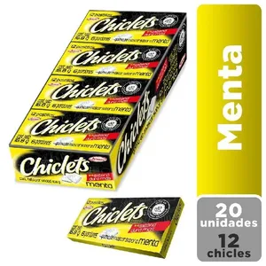 CHICLETS MENTA X 20