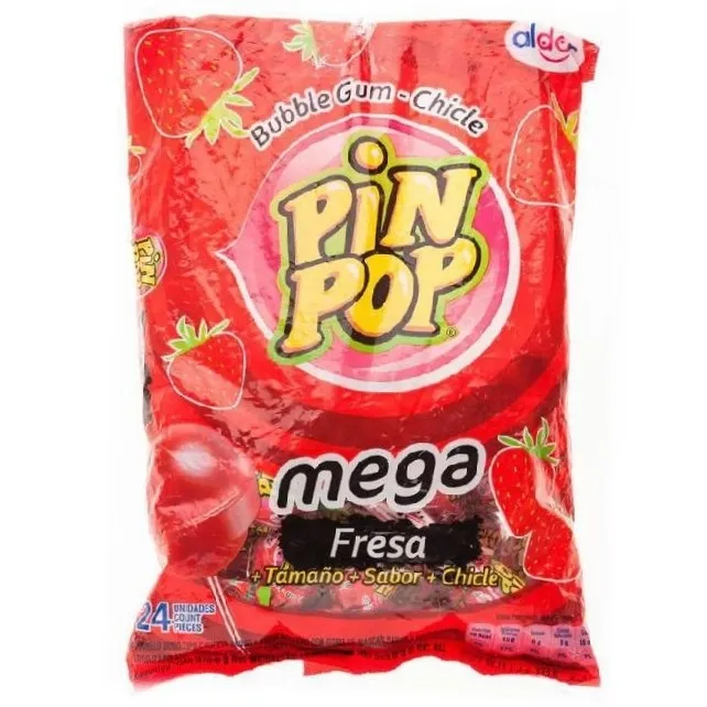 PIN POP MEGA FRESA X24