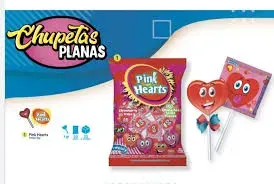 PINK HEARTS CHUPETAX50