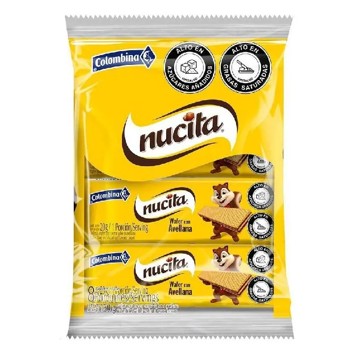 WAFER NUCITA BOLSA X 8