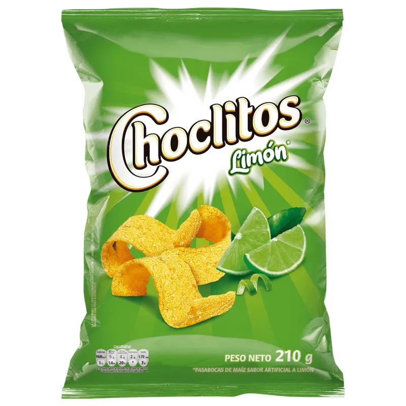 CHOCLITOS LIMON 210G