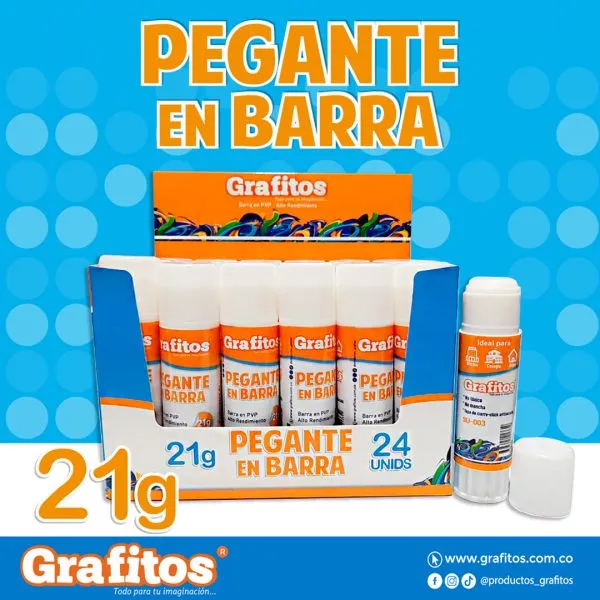 Pegante en barra grafitos 21gr