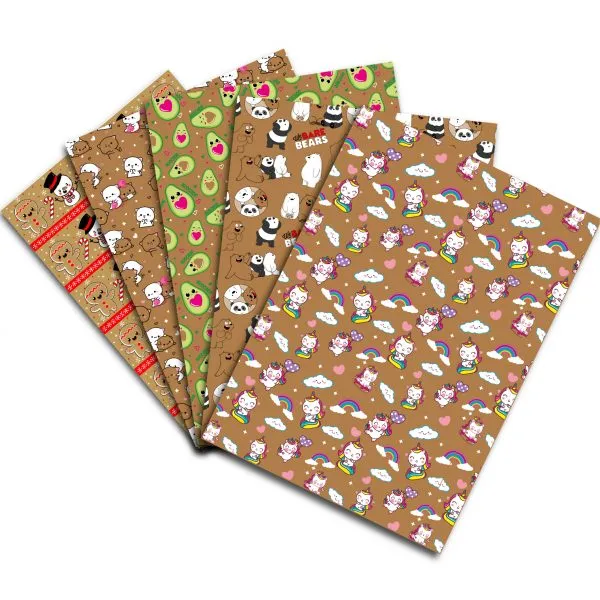 Papel kraft estampado 70×50 cm