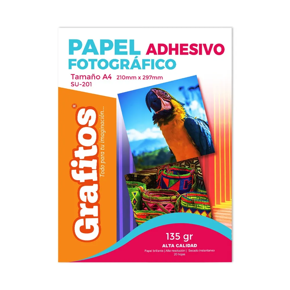 Papel Fotográfico Adhesivo 135 Gr