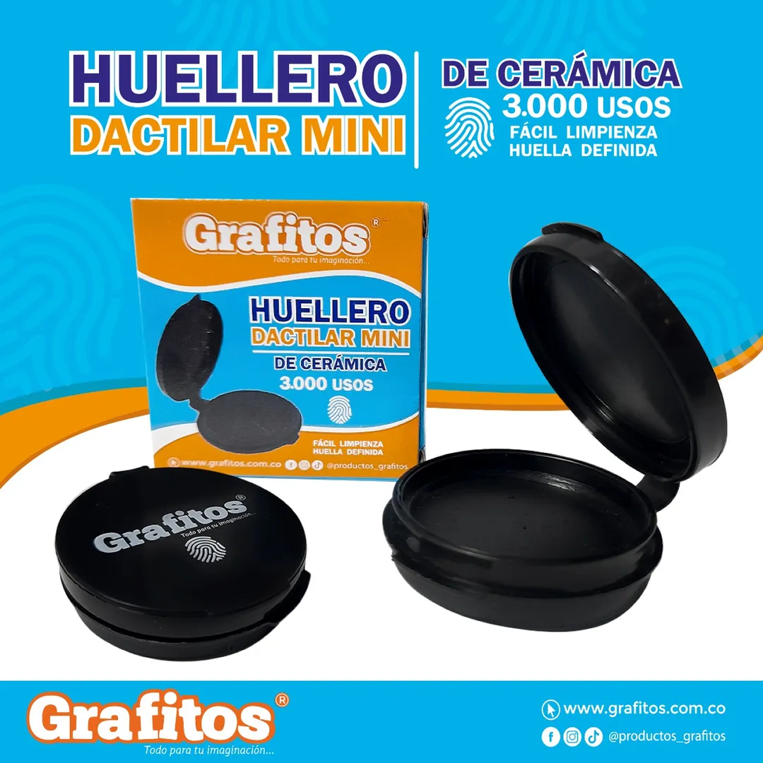 Huellero Mini Ceramica Grafitos