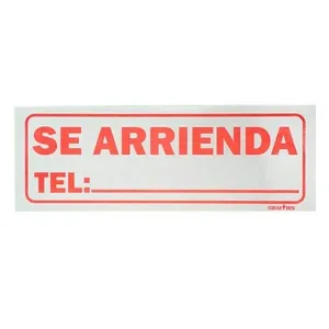 Aviso se arrienda pequeño