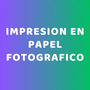 Impresion papel fotofrafico