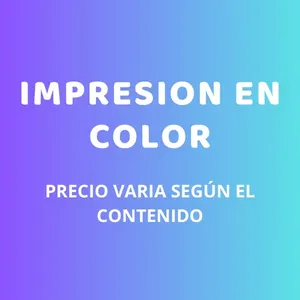 Impresion en color