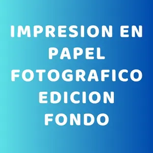 Impresion papel fotografico edicion fondo