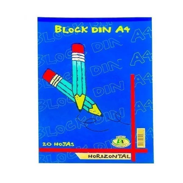 Block Din A4 X 20 Hojas Plancha Horizontal Rairan