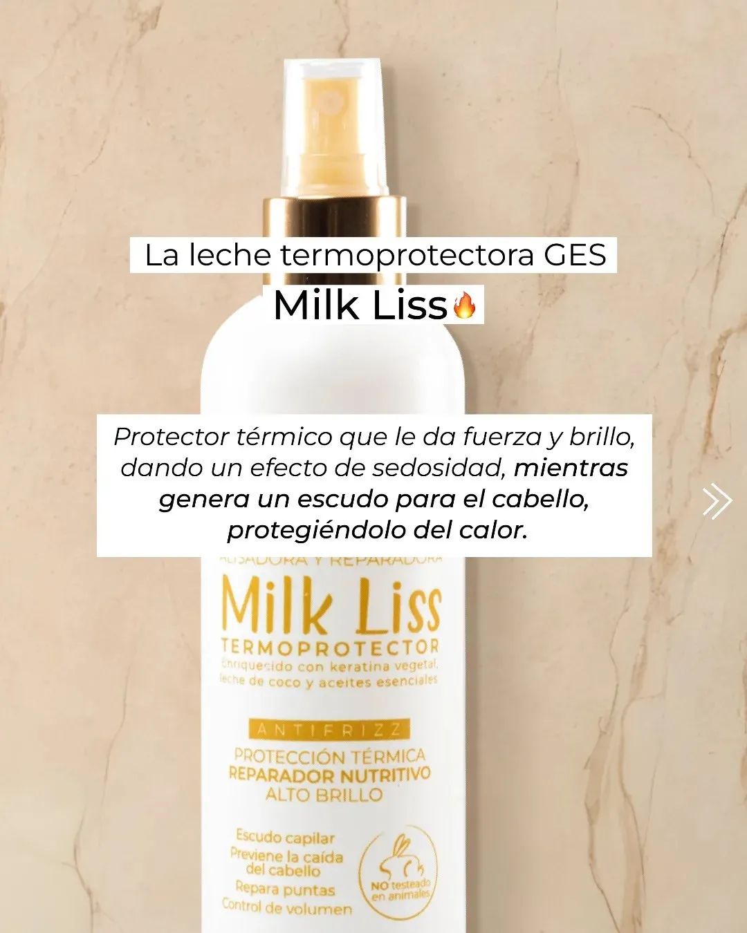 leche termoprotectora alisadora y reparadora gess