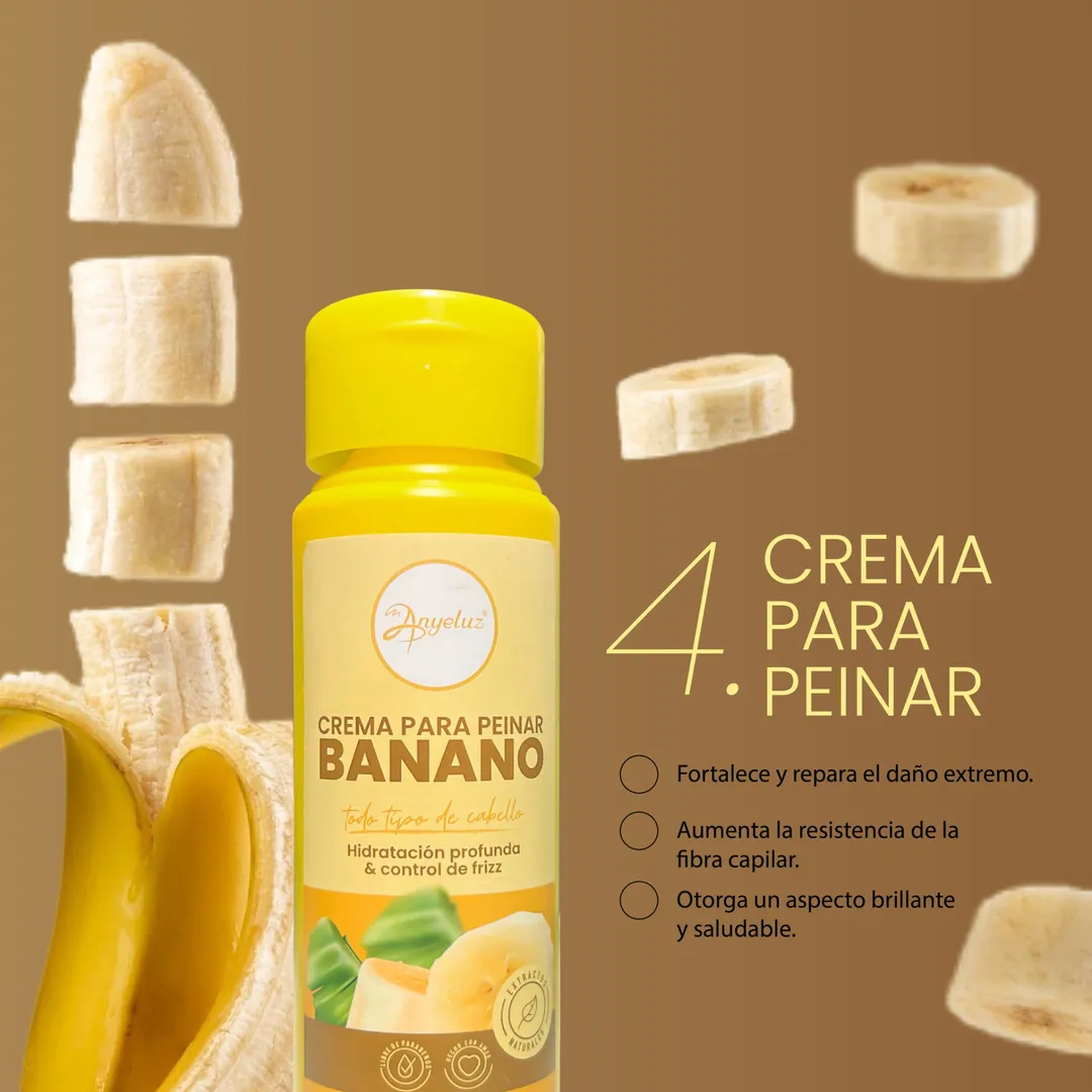 ANYELUZ - crema para peinar banano 