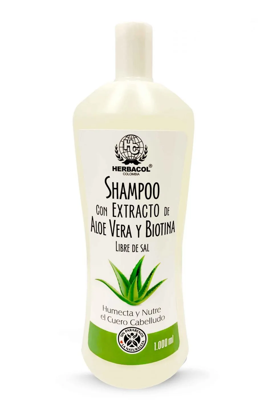 herbacol - SHAMPOO CON EXTRACTO DE ALOE VERA Y BIOTINA 