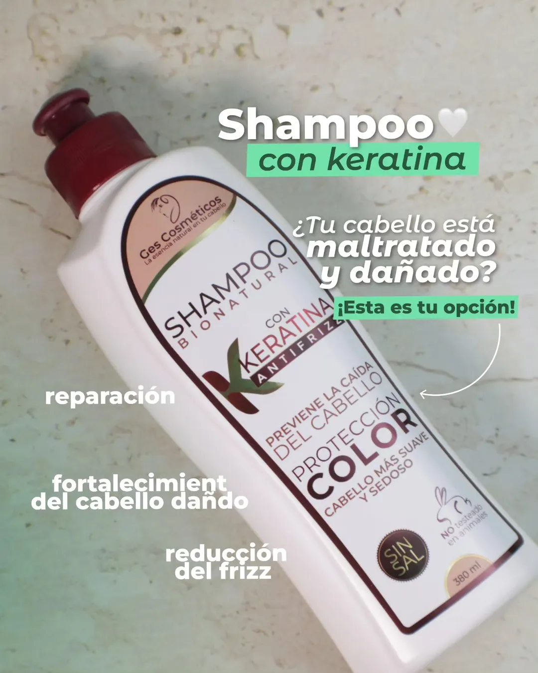 Shampoo con keratina gess