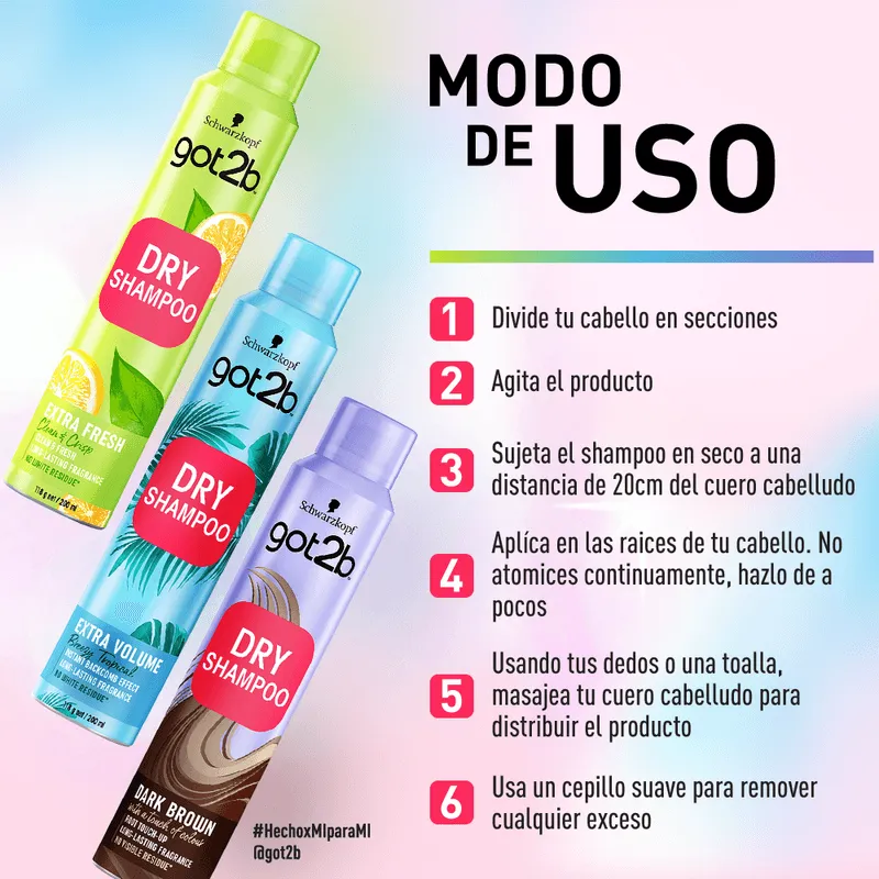 shampoo en seco GOT2BE