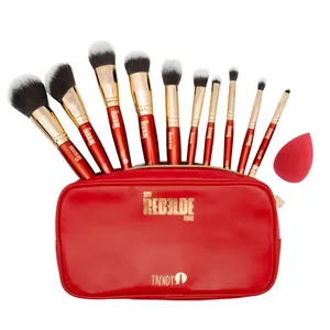 Trendy  - Kit de brochas profesional ROJO RBD 