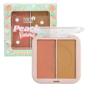 Trendy  - Rubor Y Contorno Peach Kawaii Duo Trendy 