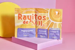 rayitos de sol , kit decolorante de vellos