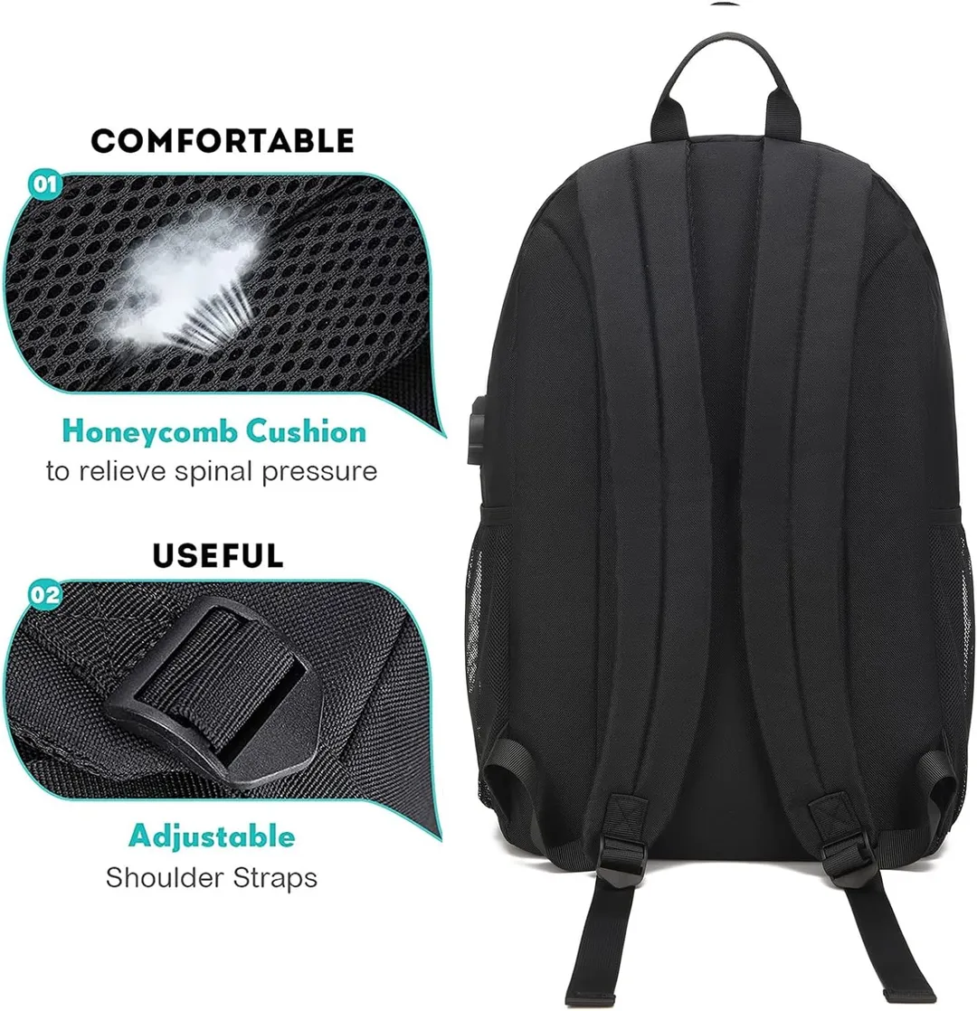 Morral Negro Con USB